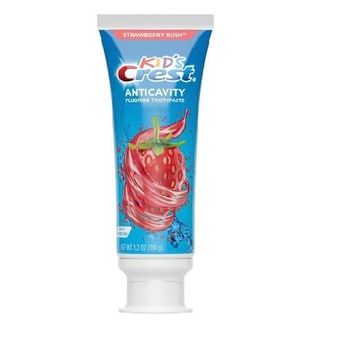 Зубная паста для детей Crest Kids anticavity Strawberry rush 119 грамм