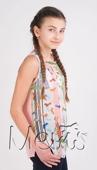 Блузка для дівчинки Mevis коралова 2098-01 152