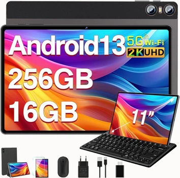 Планшет 11" Full HD SEBBE S23 (8+8)/256Gb 8 ядер Android 13 10000 mAh Серебряный Б/В k1