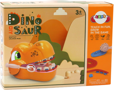 Zestaw kreatywny LEAN Toys Dinozaur dentystyczny Ciastolina + Akcesoria 17554 (5905991004035)