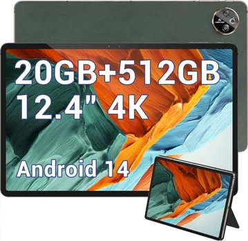 Планшет 12.4" 2.5K DOOGEE T30 Max 8/512GB 4G 2-SIM 8 ядер Android 14 10800mAh Green (102053575) - Уценка