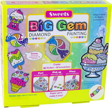 Zestaw do haftu diamentowego LEAN Toys Słodycze z naklejkami 13091 (5905323212930)