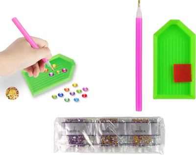 Zestaw do haftu diamentowego LEAN Toys naklejki do wyklejania 19581 (5905991009566)