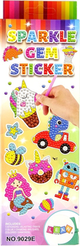 Zestaw do haftu diamentowego LEAN Toys Świat morski i zwierzęta z naklejkami 14965 (5905515354448)