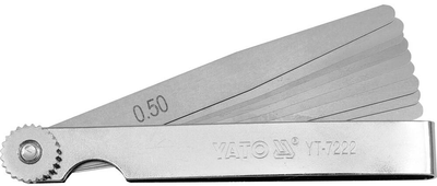 Szczelinomierz Yato 0.05 - 0.5 mm 10 szt (YT-7222)