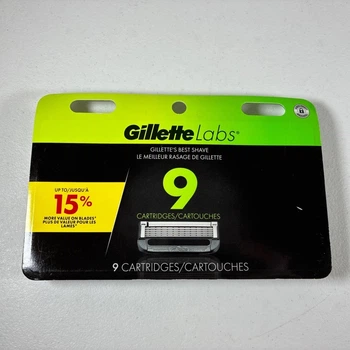 Бритвенные кассеты Gillette Labs с эксфолиирующим эффектом 9 штук