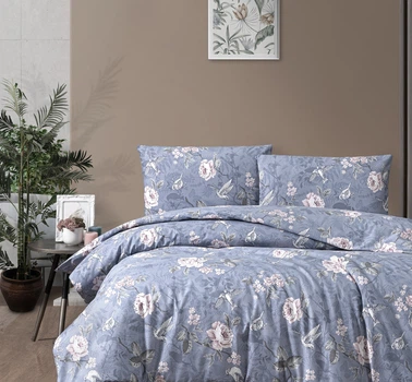 Постільна білизна First Choice Homesko Ranforse євро Ibiza Indigo
