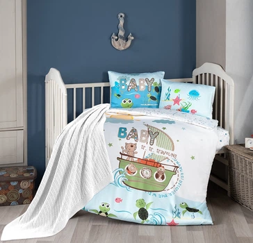 Постільна білизна для новонароджених з пледом First Choice Baby Digital Satin Nirvana Discover
