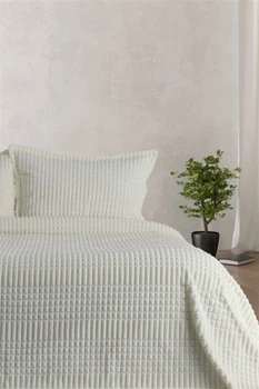 Покрывало с наволочкой Merinos Modern Line 150×220 см кремовое