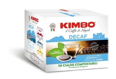 Кава в монодозах чалдах Kimbo Decaf 50 шт Кімбо Без кофеїну ESE 44 мм