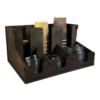 Кавовий органайзер WNINE 3X Barista Coffee Organizer, дерев’яний стенд для стаканів і кришок (WN-004)