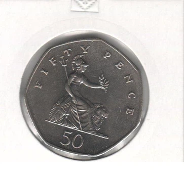 Монета Великобритания 50 пенсов 1982 VF (KM#932)