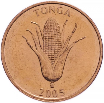 Монета Тонга 5 сенити 2005 UNC (KM#66)