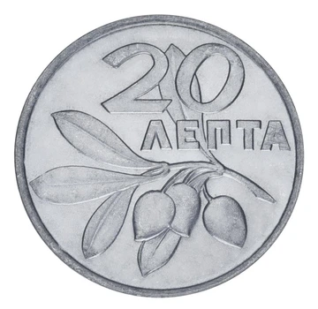 Монета Греція 20 лепт 1 973 VF (KM#105)