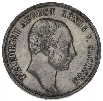 Монета Германия 3 марки 1911 Серебро F-VF Король Саксонии Фридрих Август III