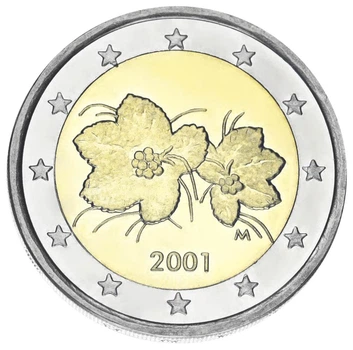 Монета Финляндия 2 евро 2001 Биметалл UNC