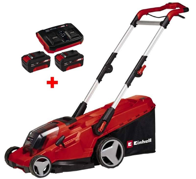 Газонокосилка аккумуляторная Einhell GE-CM 36/41 Li-Solo:с АКБ 18V Power-X-Twincharger 3 A+2шт 18V 4,0Ah