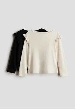 Реглан в рубчик синій 2шт H&M 98-104см (400011510)