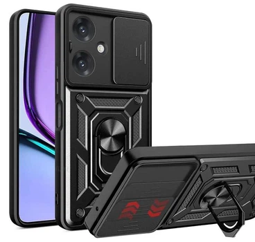 Чехол Camshield c кольцом-подставкой на Realme Note 60 (RMX3933) / black