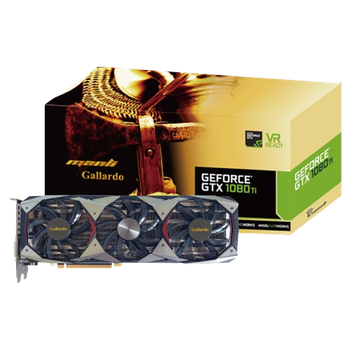 Відеокарта GeForce GTX 1080 Ti 11GB Manli Gallardo RGB (M-NGTX1080TIG/5RIHDPPP-F372G) Б/В