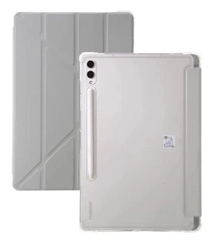 Чехол Transparent Origami на Samsung Galaxy Tab A9 Plus (11") / чехол для планшета с функцией подставки / серый