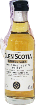 Віскі Glen Scotia Double Cask 0.05 л 46% (5016840150022)
