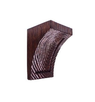Консоль балки поліуретанова DECOWOOD Рустик EQ 026 classic 12х12 Темний