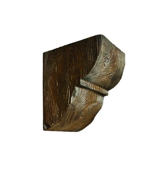 Консоль балки полиуретановая DECOWOOD Рустик EQ 015 classic 19х17 Темный