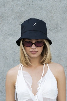 Жіноча Панамка З Принтом Plane Black M (8049892)