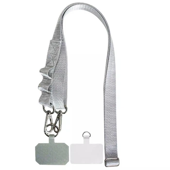 Шнурок с двумя креплениями (2 см) 140 см Grey