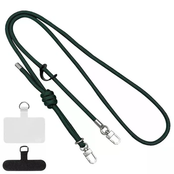 Шнурок с двумя креплениями (8 мм) 150 см Dark Green