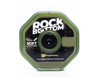 Повідковий матеріал RidgeMonkey Rock Bottom Tungsten Coated Soft 10m 25lb/11.3kg к: Зелений (1013-9168.01.20)