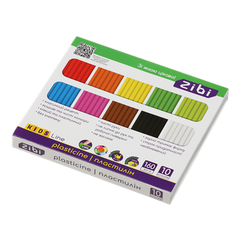 Пластилін ZiBi 10 кольорів 160 г (ZB.6273)