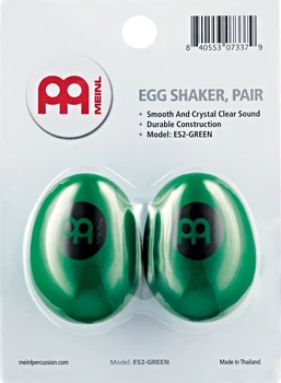 Шейкер MEINL Plastic Egg Shakers Green ES2-GREEN