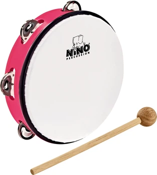 Тамбурін Nino Percussion ABS Tambourine Strawberry Pink 8" NINO51SP