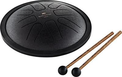 7" Глюкофон хеппі драм MEINL Sonic Energy Small Steel Tongue Drum Black F Minor SSTD1BK