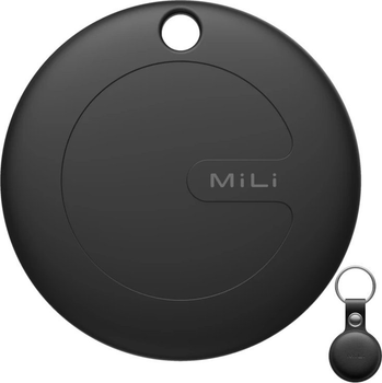 Трекер MiLi MiTag APL Black + чорний чохол (6938012332755)