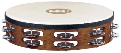 Тамбурін MEINL Traditional Goat-Skin Wood Tambourine Steel Jingles African Brown TAH2AB