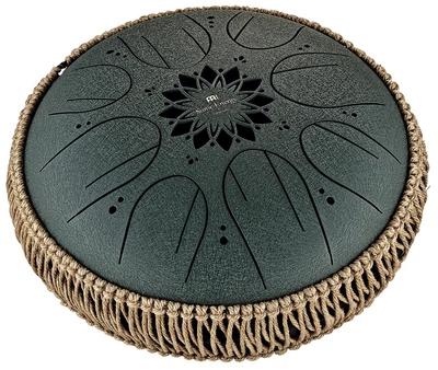 Глюкофон 10" хеппі драм MEINL Sonic Energy Medium Octave Steel Tongue Drum Dark Green F# Minor MOSTD4DG
