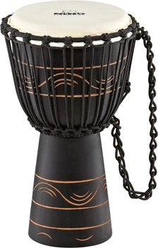 Джембе Nino Percussion Original African Style Wood Djembe Water Moon Series Black 8" NINO-ADJ4-S