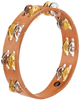 Тамбурін MEINL Recording-Combo Wood Tambourine Dual-Alloy Jingles Super Natural TA2M-SNT