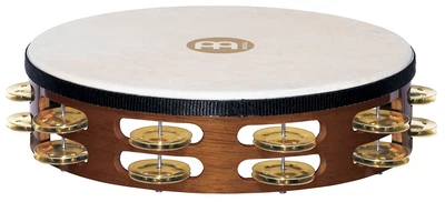 Тамбурін MEINL Traditional Goat-Skin Wood Tambourine Brass Jingles African Brown TAH2B-AB