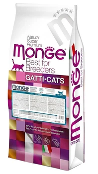 Сухой корм MONGE CAT Hairball - 10 кг