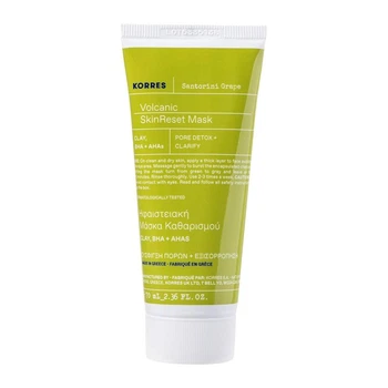 Очищающая вулканическая маска для лица Korres Santorini Grape Volcanic Skin Reset Mask 70 ml
