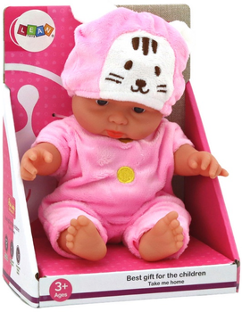 Пупс Lean Toys в одязі з шапочкою Pink 21 см (5905991005858)