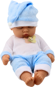 Пупс Lean Toys у піжамі з шапочкою Blue 30 см (5905991055792)
