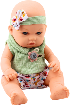 Пупс Lean Toys у квітчастому одязі Green 30 см (5905991055839)