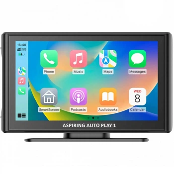 Автомобильный монитор Aspiring Auto Play 1 7'' Magnet CarPlay Android auto Black (LX-BT701)