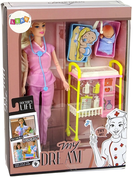 Набір ляльок Lean Toys Лікар 30 см + Немовля 5 см + аксесуари (5905679072561)