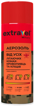 Аерозоль Extravel Military від усіх літаючих комах-кровопивць і кліщів 125 мл (ETM001)